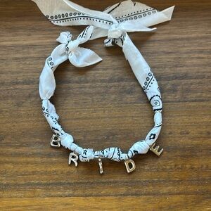 White Bride Bandana Necklace 💍